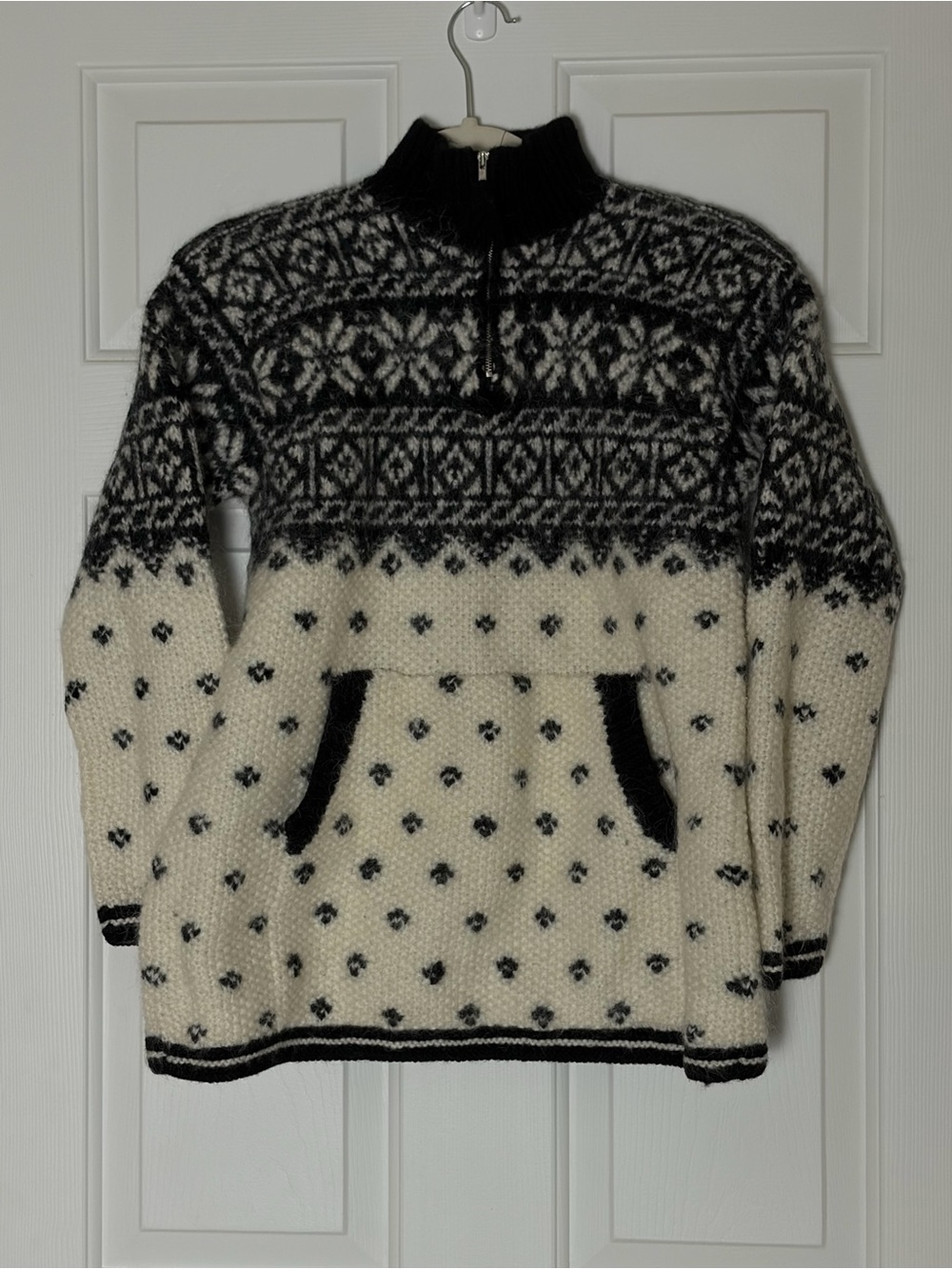 Vintage Jones New York Sport Wool Blend Nordic Fair Isle Sweater Medium